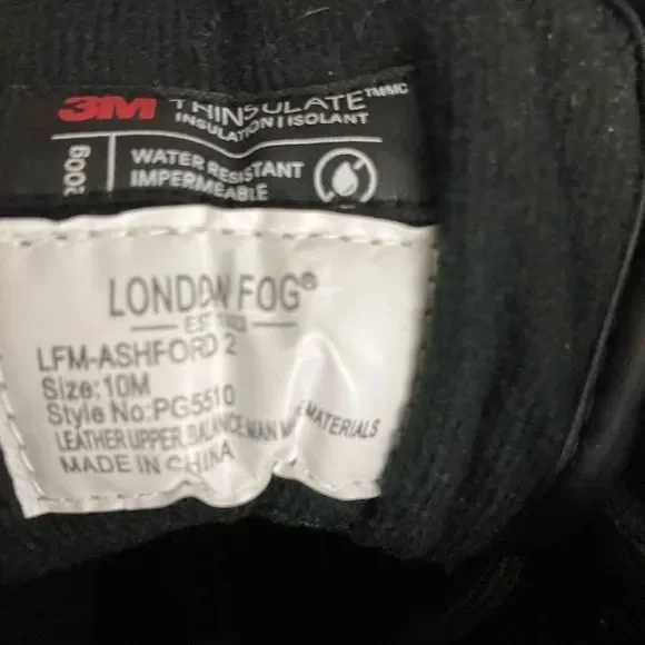 London Fog Men’s Leather/Rubber Duck Boots / SZ: 10M - Picture 5 of 6